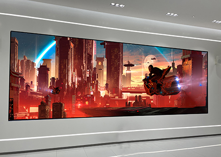 星空游戏龙显小间距LED显示屏亮相迈瑞医疗科技展厅